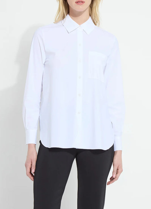 Lysse Schiffer 2.0 Button Down Shirt White