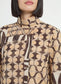 Lysse Cosima Elastic Cuff Shirt Art Deco Mosaic
