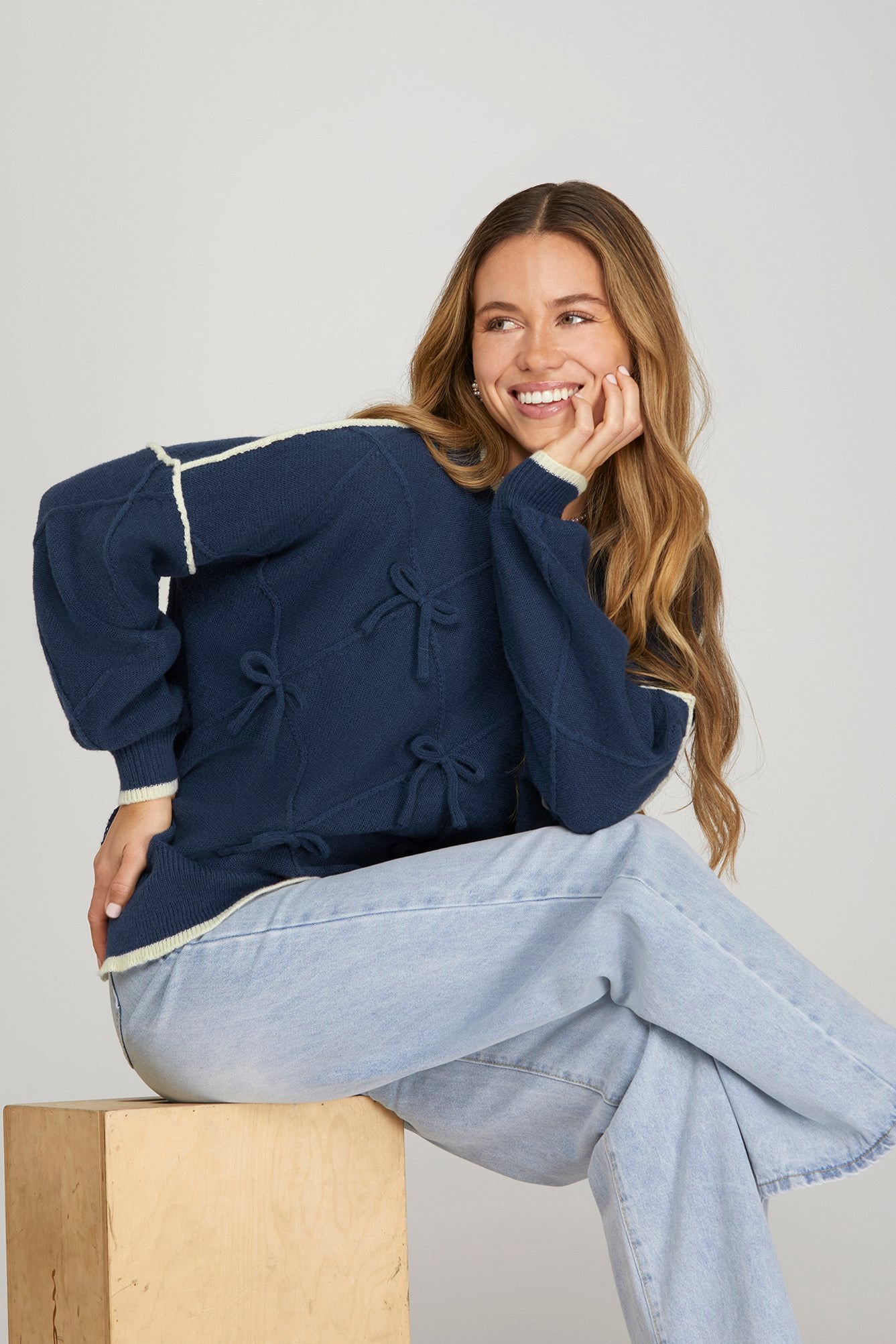 Bow Detail Sweater Top