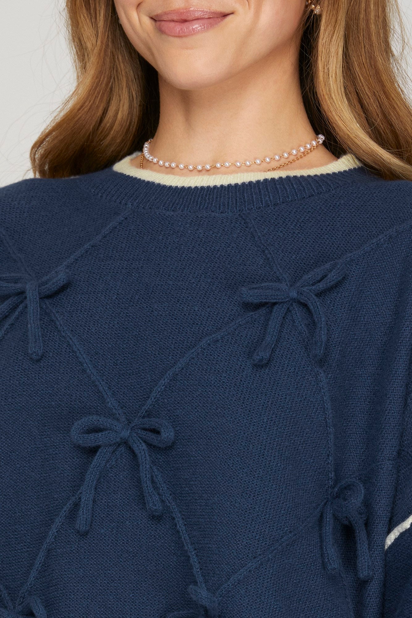 Bow Detail Sweater Top