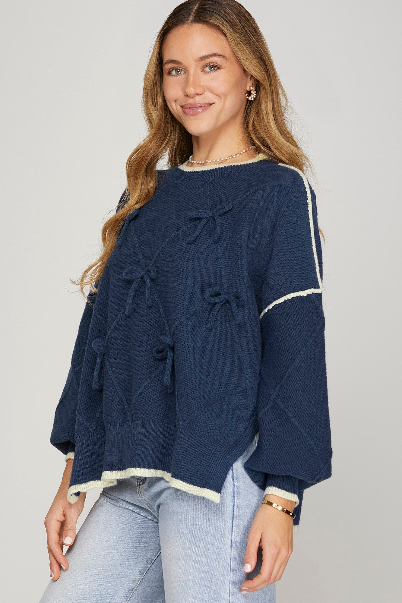 Bow Detail Sweater Top