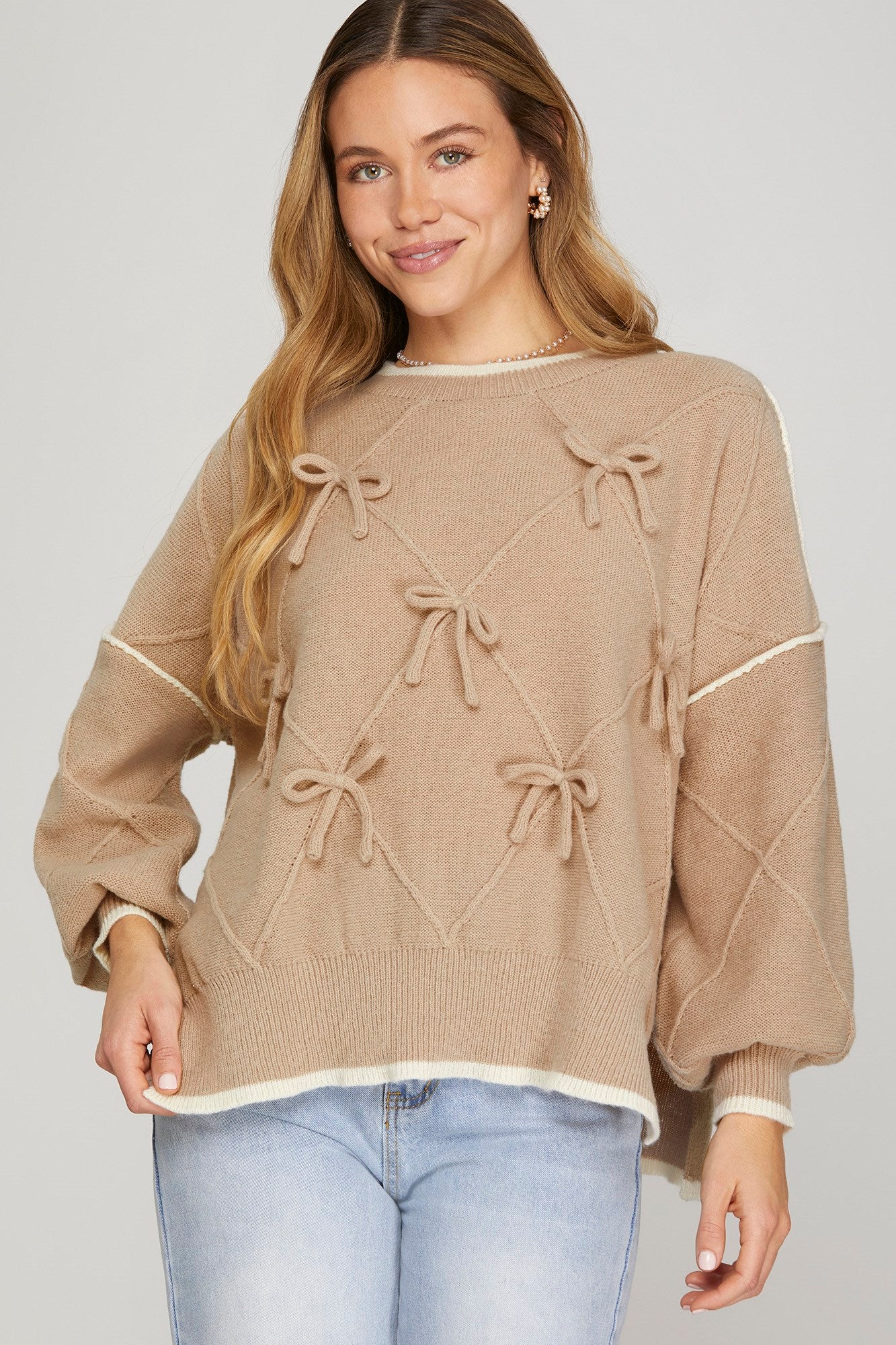 Bow Detail Sweater Top