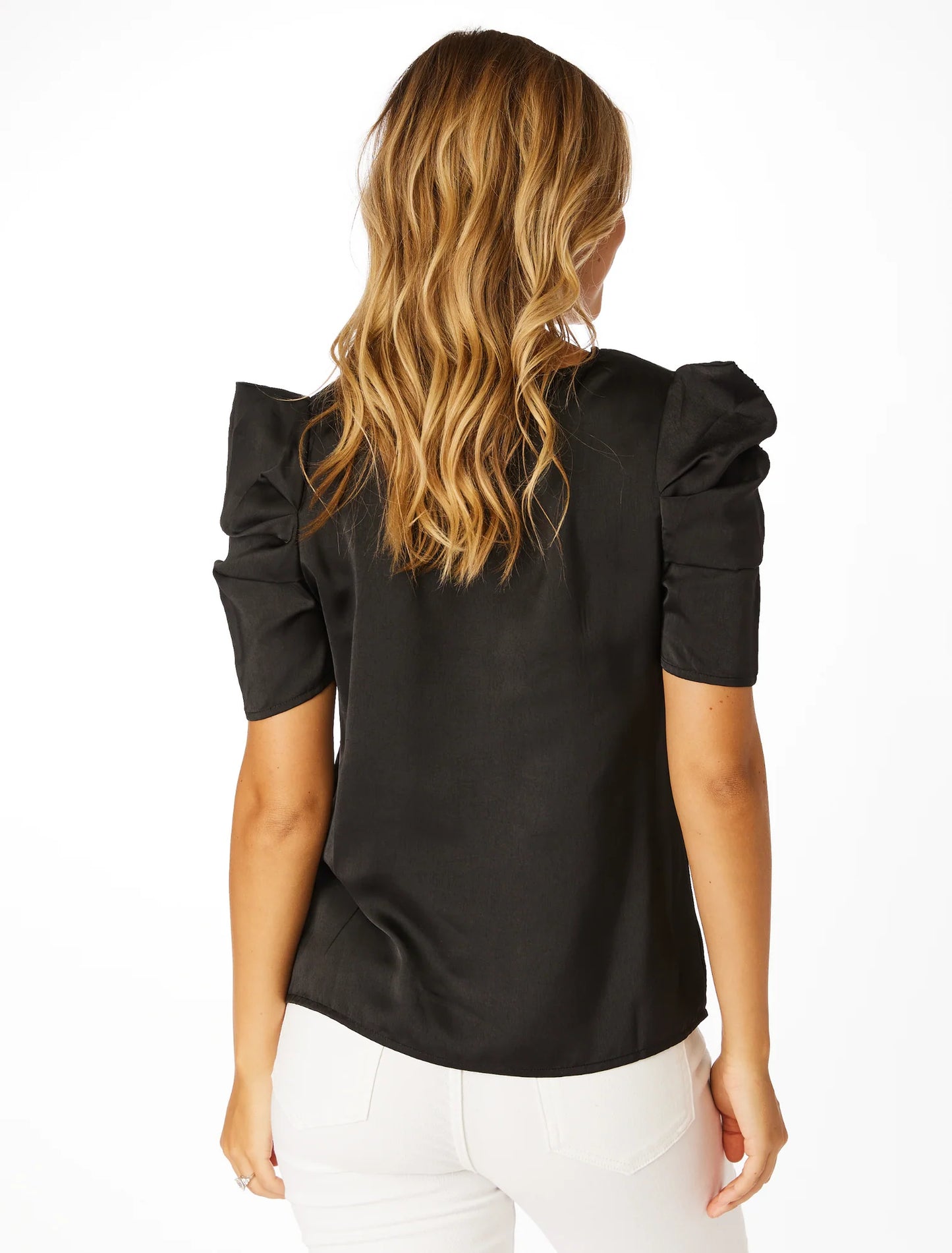 Sequin Puff Sleeve Shirt - Georgia SS
