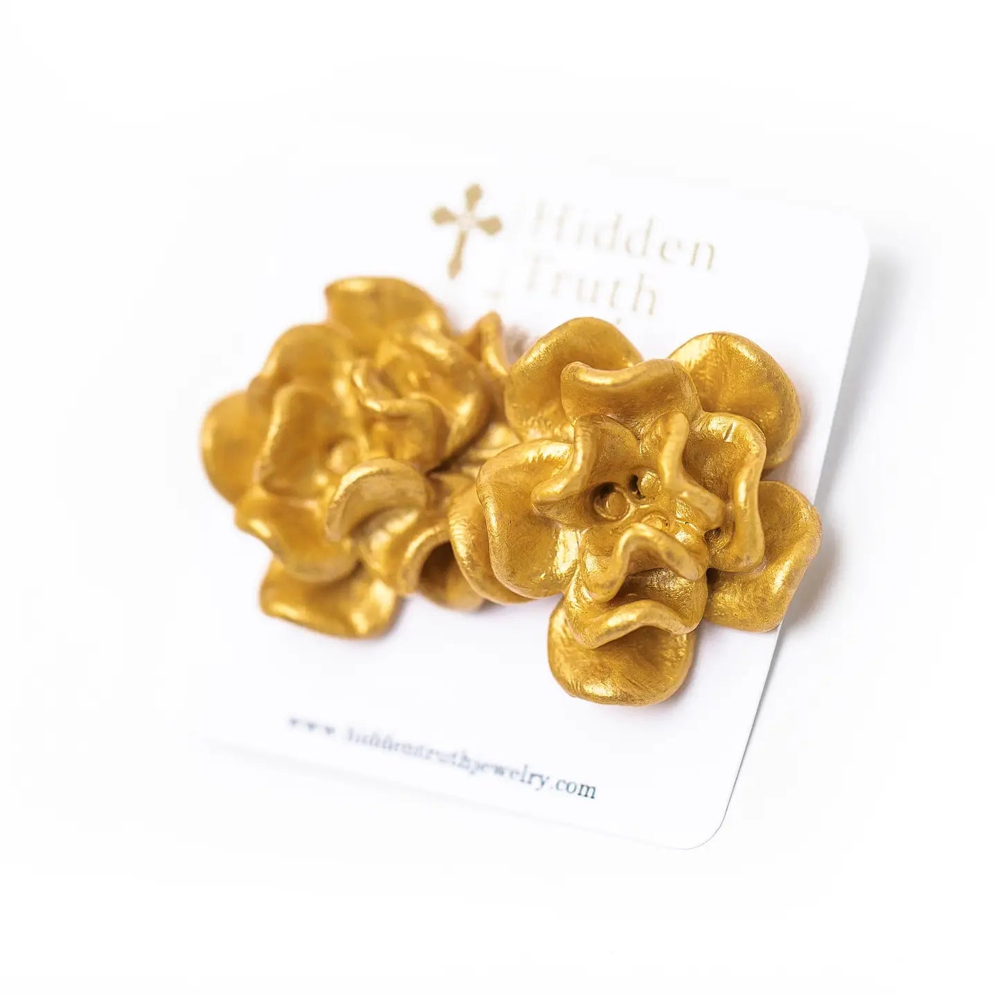 Hidden Truth Camellia Blossom Studs