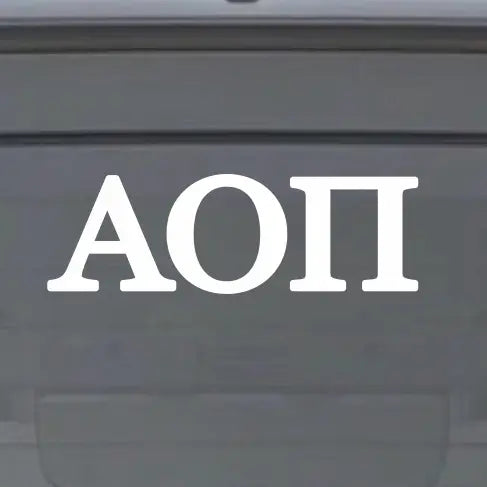 Sorority Car Decal