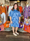 Joy Joy Collar Swing Dress Denim