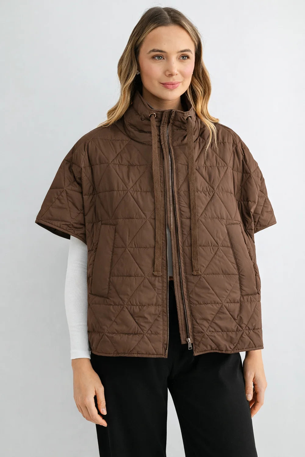 Joh Apparel Jamel Quilted Puffer Jacket Umber