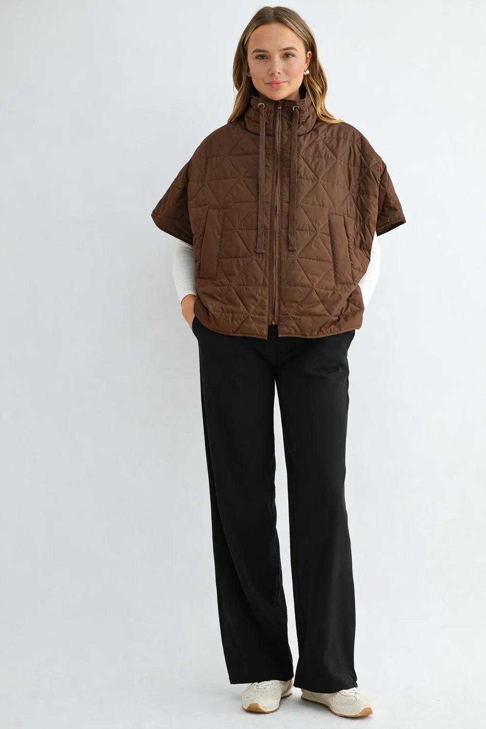 Joh Apparel Jamel Quilted Puffer Jacket Umber