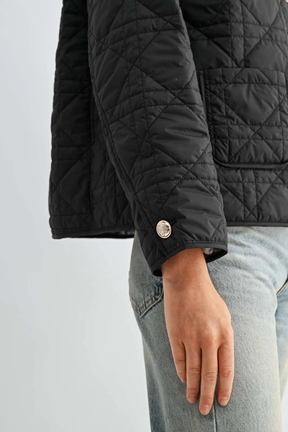 Joh Apparel Joshua Quilted Puffer Jacket Black