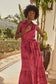 In the Jungle Cileah Collared Maxi Dress: Magenta