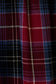 Plaid Tiered Maxi Skirt Berry