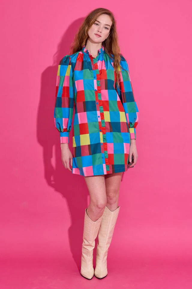 Alden Adair Nora Dress Holiday Check