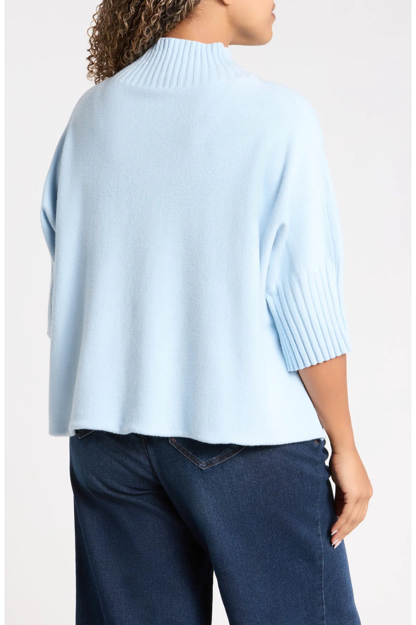 The Maple Turtleneck Sweater Sky Blue