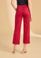 FDJ Suzanne Straight Crop Denim Lava Red