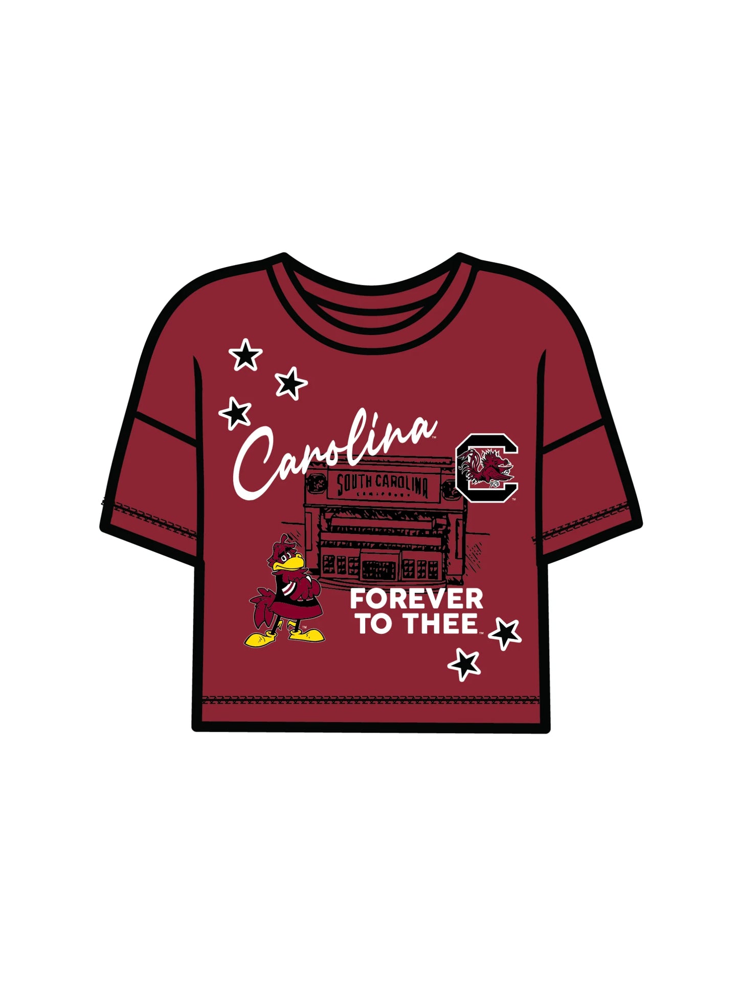 The Fourth Quarter Sequin Tee South Carolina