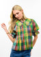 Ivy Jane Blocks Of Plaid Top