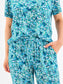 Mary Square Women's Pajama Set Day Dreaming Blue