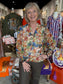 Joy Joy Front Split Buttons Top Autumn Flora