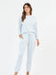 Mary Square Sophie Jogger Pajama Set Palm Damask