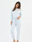 Mary Square Sophie Jogger Pajama Set Palm Damask