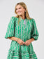 Mary Square Mini Dress Riley Garden Lace Green
