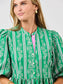 Mary Square Mini Dress Riley Garden Lace Green