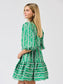 Mary Square Mini Dress Riley Garden Lace Green