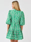 Mary Square Mini Dress Riley Garden Lace Green