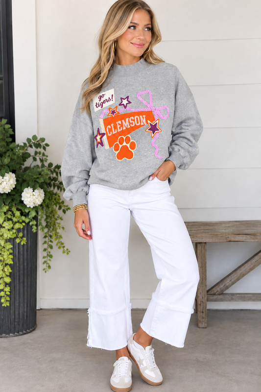 Clemson Patch Mockneck