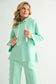 Joh Apparel Francine French Scuba Pearl Hoodie Mint