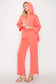 Joh Apparel Francine French Scuba Pearl Hoodie Peach