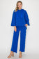 Joh Apparel Francine French Scuba Pearl Hoodie Cobalt