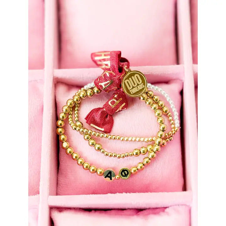 Sorority Everyday Gold Bracelet Stack