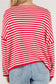 Striped T Body Sweater Red/Ivory