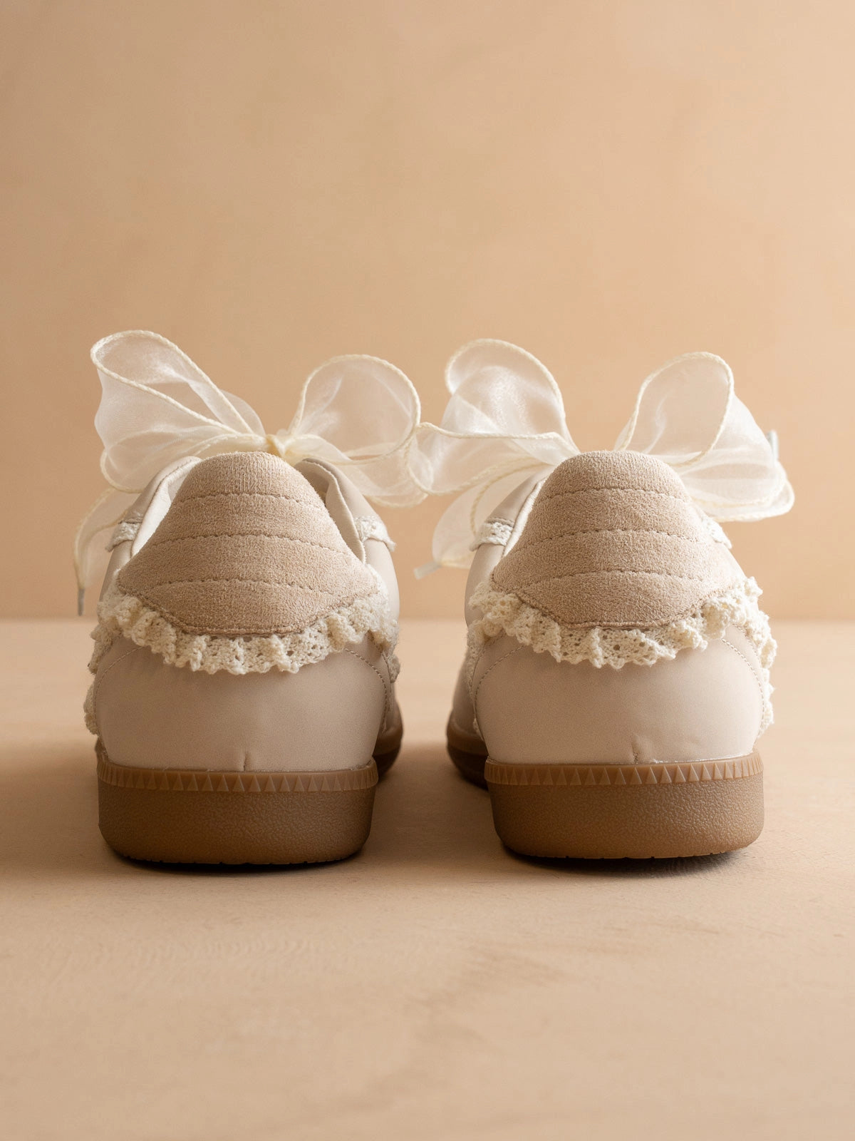 Lace Trimmed Retro Sneaker