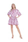 Joy Joy Ric Rac Trim Maroon Parisian Garden Dress