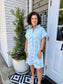 THML Short Sleeve Floral Eyelet Embroidery Dress