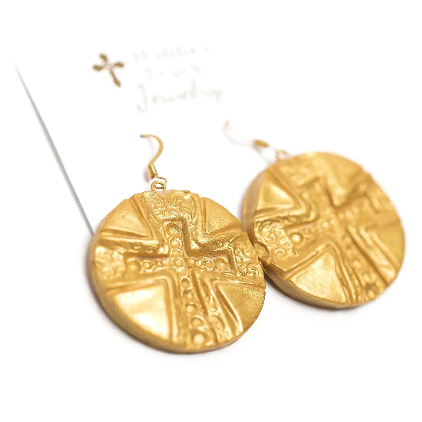 Hidden Truth Leah Cross Dangle Earrings