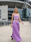 The Scalloped Chic Skirt Set Purple