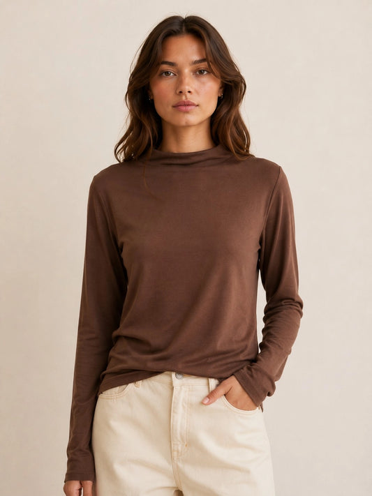 The Cozy Mock Neck Top