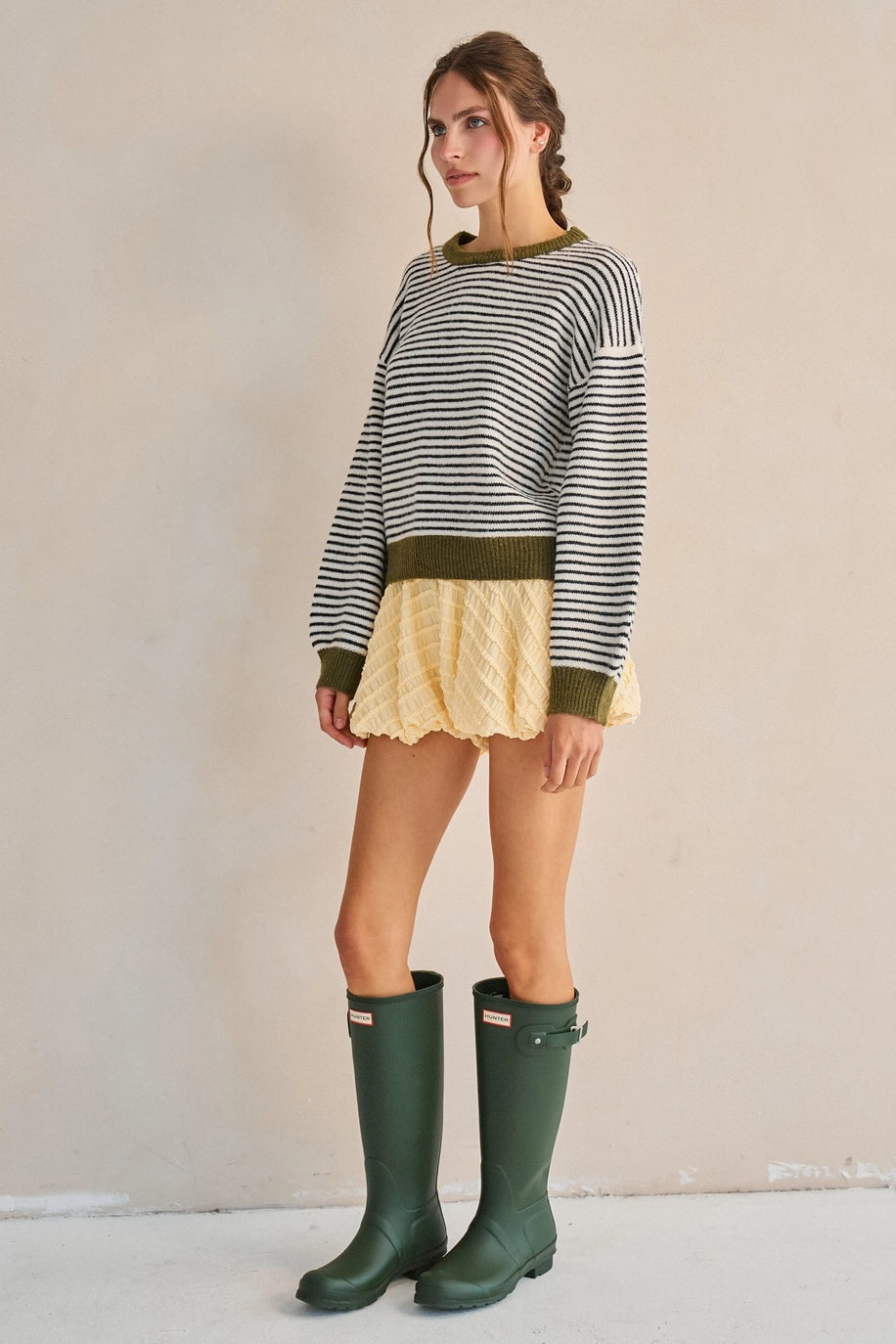 The Olive Stripe Sweater