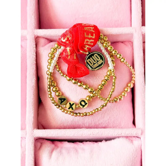 Sorority Everyday Gold Bracelet Stack