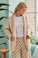 Polka Dot Raw Hem Wide Leg Pants