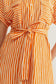 Orange Stripe Shirt Dress