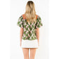 THML Puff Sleeve Tiger Print Top