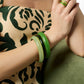 Julie Vos Amalfi Bangle Palmetto Green