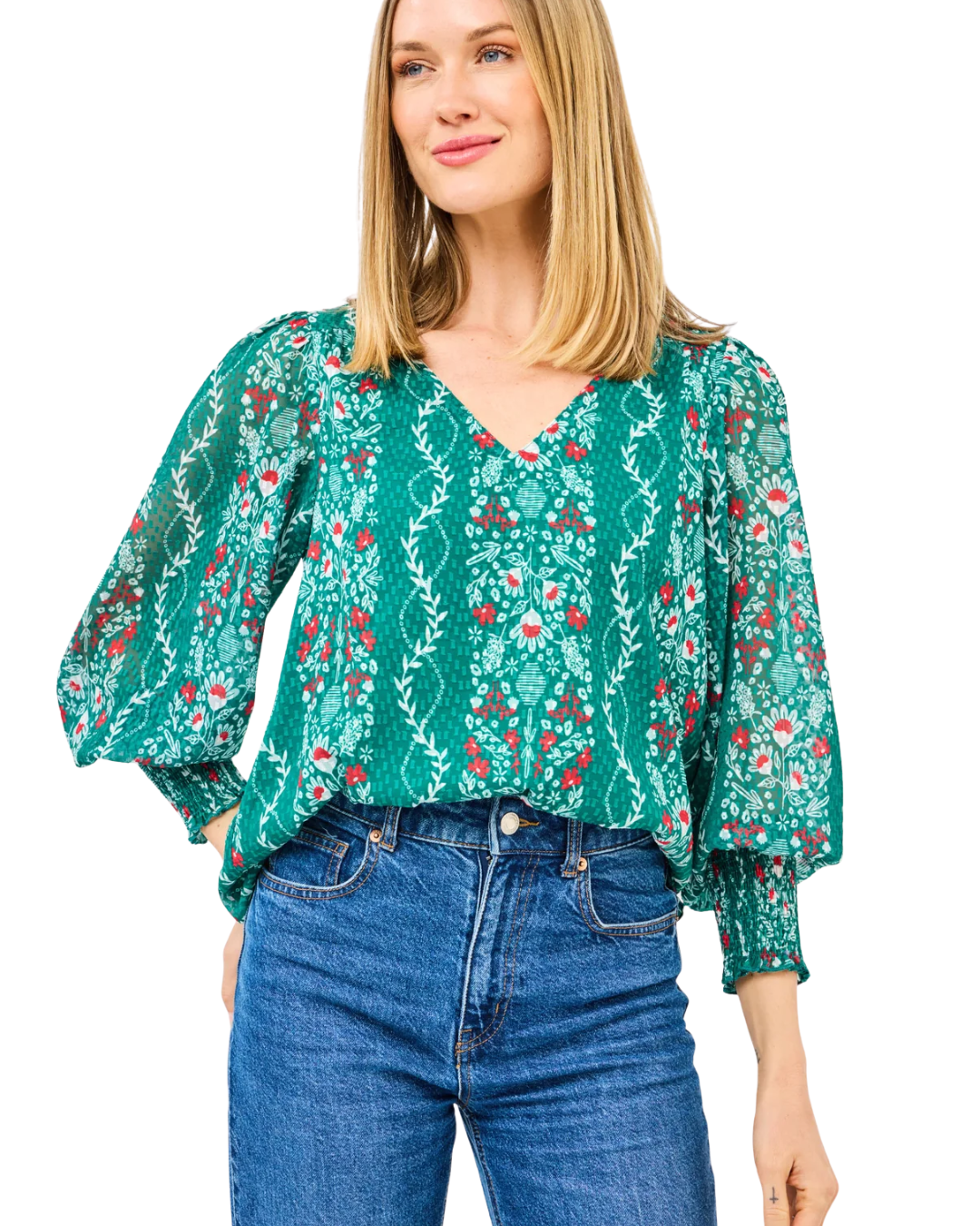 Anastasia Ivy Lane Green Top