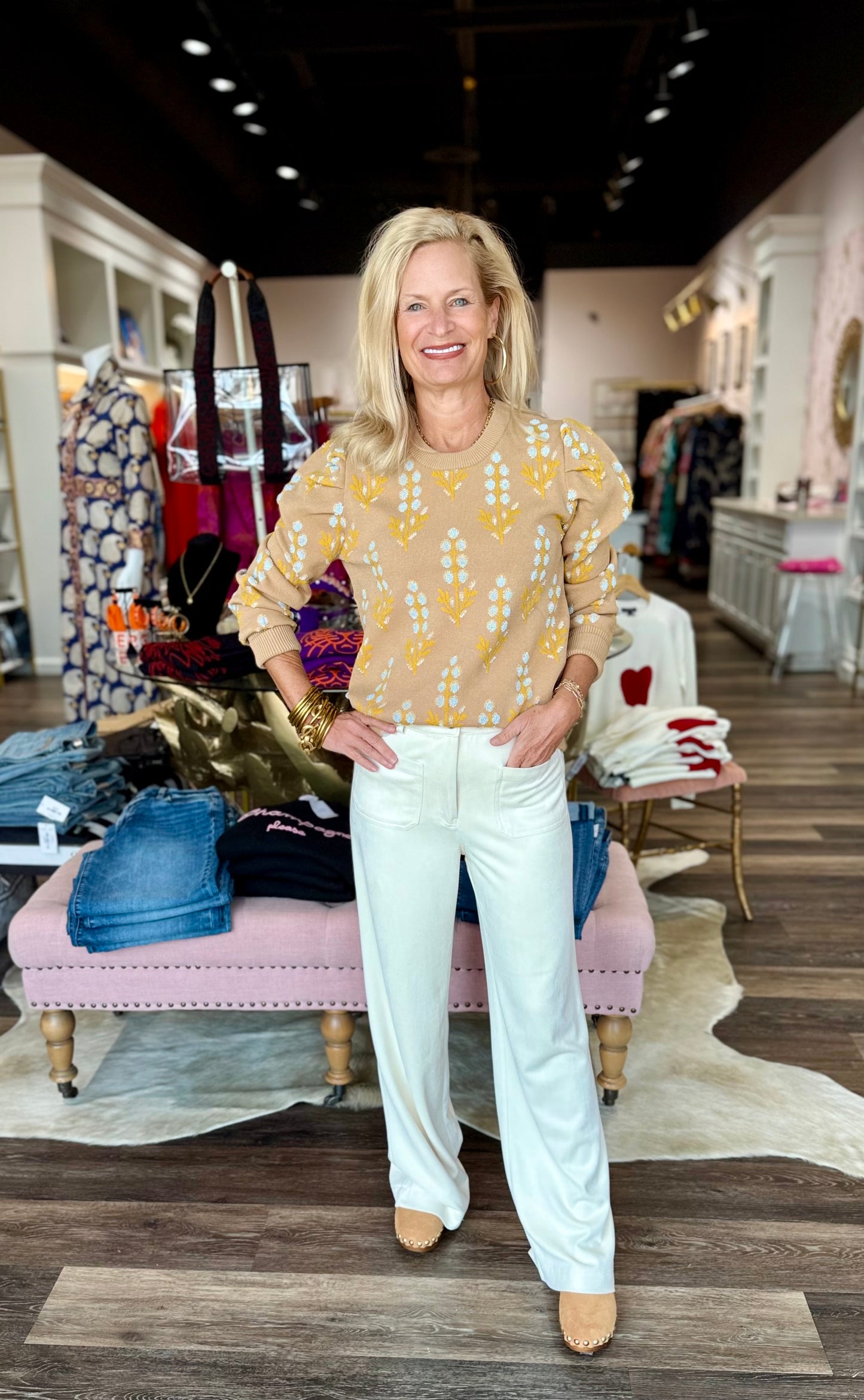 Emily McCarthy Julia Sweater Bluebonnet