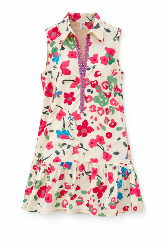 Maude Vivante Luna Dress Pink Tropics