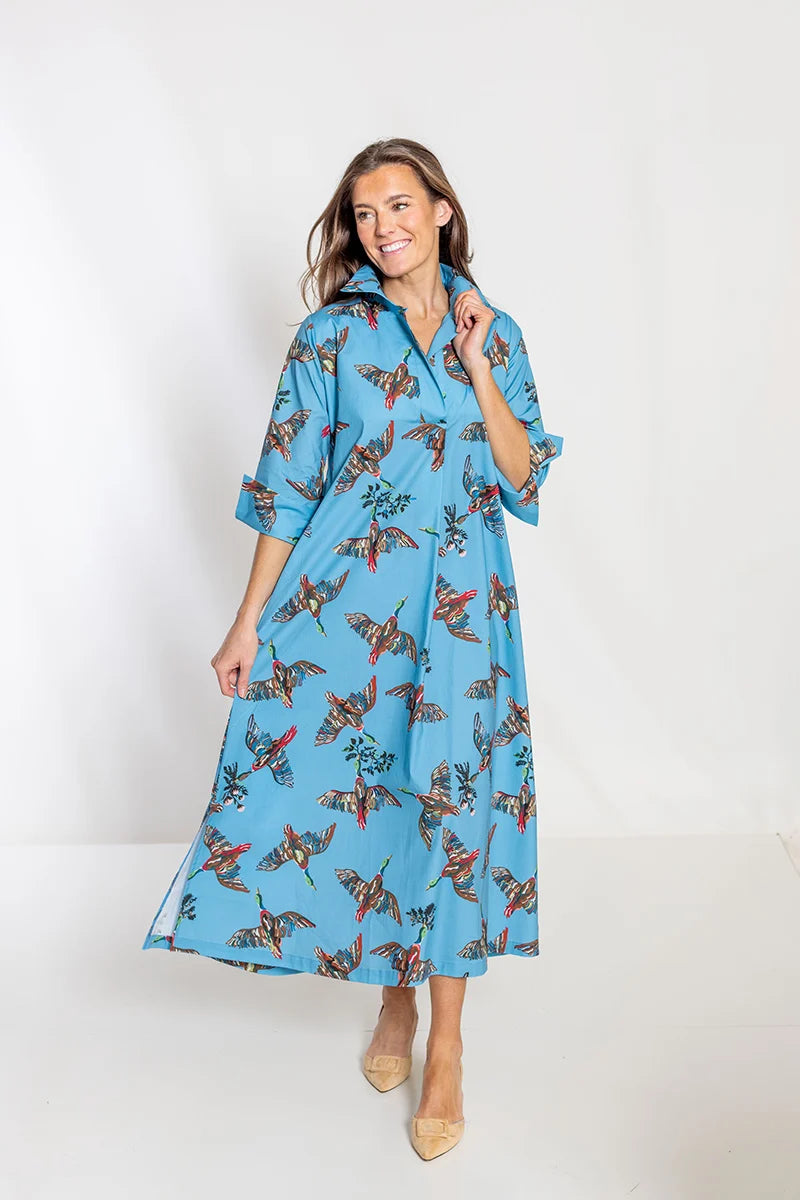 House of MBR Berry Grove Lana Shirt Dress Long